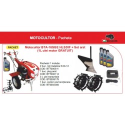 MOTOCULTOR 16 cp cu pornire electrica,reductor  putere si diferential blocabil